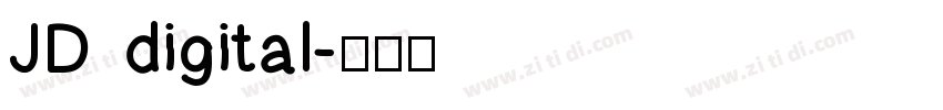 JD digital字体转换